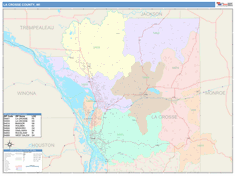 La Crosse County, WI Wall Map