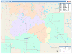 Langlade County, WI Wall Map