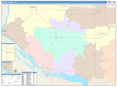 Pierce County, WI Wall Map