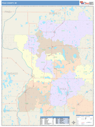 Polk County, WI Wall Map