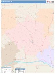 Richland County, WI Wall Map