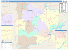 Rusk County, WI Wall Map