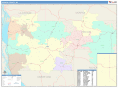 Vernon County, WI Wall Map