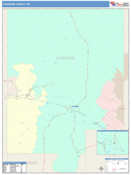Converse County, WY Wall Map