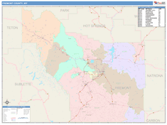 Fremont County, WY Wall Map