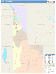 Lincoln County, WY Wall Map