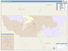 Sheridan County, WY Wall Map