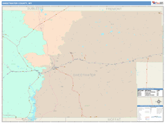 Sweetwater County, WY Wall Map