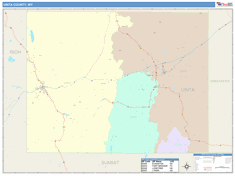 Uinta County, WY Wall Map