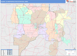 Albany Metro Area Wall Map