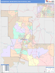 Albuquerque Metro Area Wall Map