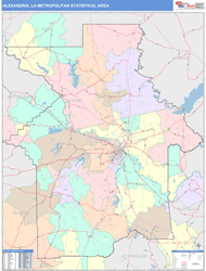 Alexandria Metro Area Wall Map