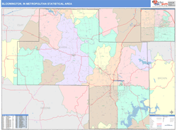 Bloomington Metro Area Wall Map