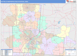 Dayton Metro Area Wall Map