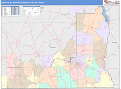 Dothan Metro Area Wall Map