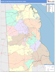 Dover Metro Area Wall Map