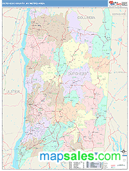 Dutchess County Metro Area Wall Map