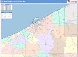 Erie Metro Area Wall Map