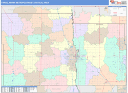 Fargo Metro Area Wall Map