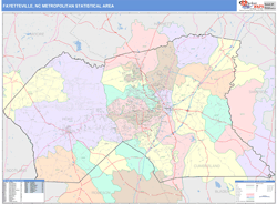 Fayetteville Metro Area Wall Map