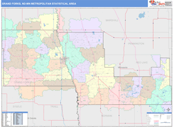 Grand Forks Metro Area Wall Map