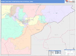 Grand Junction Metro Area Wall Map