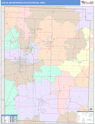 Joplin Metro Area Wall Map