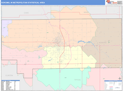 Kokomo Metro Area Wall Map