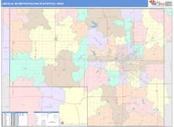 Lincoln Metro Area Wall Map