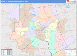 Macon Metro Area Wall Map