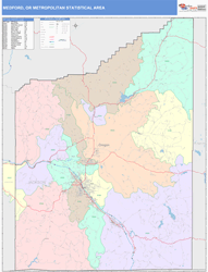 Medford Metro Area Wall Map
