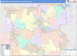 Montgomery Metro Area Wall Map