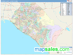 Orange County Metro Area Wall Map