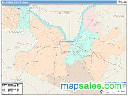 Owensboro Metro Area Wall Map