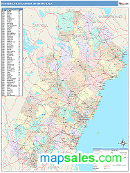 Portsmouth-Rochester Metro Area Wall Map