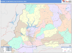 Redding Metro Area Wall Map