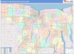 Rochester Metro Area Wall Map