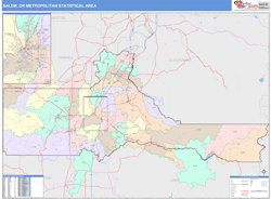 Salem Metro Area Wall Map