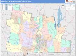 Springfield Metro Area Wall Map