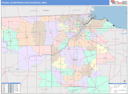 Toledo Metro Area Wall Map