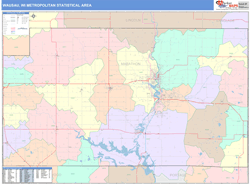 Wausau Metro Area Wall Map