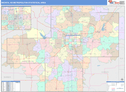 Wichita Metro Area Wall Map