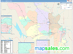 Yolo Metro Area Wall Map