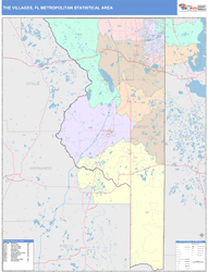 The Villages Metro Area Wall Map