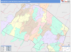 Winchester Metro Area Wall Map