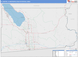 El Centro Metro Area Wall Map