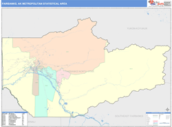 Fairbanks Metro Area Wall Map