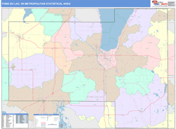 Fond du Lac Metro Area Wall Map