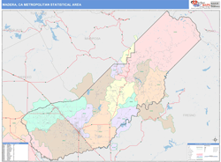 Madera Metro Area Wall Map