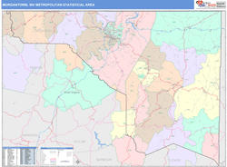 Morgantown Metro Area Wall Map